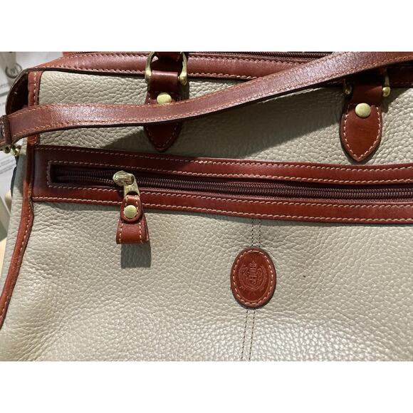 Vintage Liz Claiborne Leather Shoulder/tote hand, bag - Picture 3 of 7